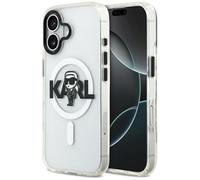 CG MOBILE Karl Lagerfeld IML Karl Sketch Logo compatibile con MagSafe Custodia per iPhone 17 (trasparente)