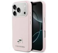 CG MOBILE Karl Lagerfeld Karl & Choupette Saffiano compatibile con custodia MagSafe per iPhone 17 Pro Max (rosa)