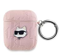 KARL LAGERFELD - Custodia Per Airpods 1/2 Choupette In Rilievo, Rosa - SPEDIZIONE GRATUITA