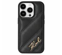 CG Mobile Karl Lagerfeld KLHCP13XPQDSMGK - Custodia rigida per iPhone 13 Pro Max 6,7", colore: Nero