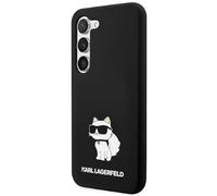 CG MOBILE Karl Lagerfeld KLHCS24SSNCHBCK Cover Cellulare Custodia Rigida in Silicone per S24 S921, Colore: Nero