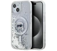 CG Mobile Karl Lagerfeld KLHMP15SLGKISGH - Custodia rigida per iPhone 15/14/13 da 6,1", colore: Trasparente