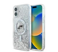 CG MOBILE Karl Lagerfeld KLHMP16SLGKCSGH - Cover per iPhone 16 6.1", colore: Trasparente