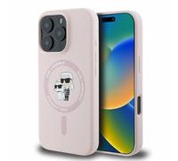 CG Mobile Karl Lagerfeld KLHMP16XSCMKCRHP - Custodia rigida in silicone per iPhone 16 Pro Max 6,9", colore: Rosa
