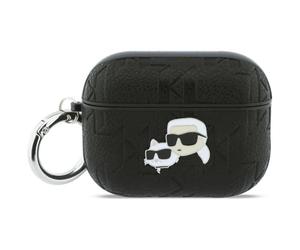 CG Mobile Karl Lagerfeld Monogram Karl & Choupette - Custodia per AirPods Pro 3, colore: Nero