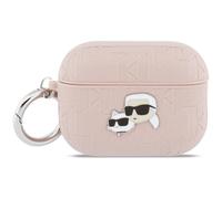 CG Mobile Karl Lagerfeld Monogram Karl & Choupette - Custodia per AirPods Pro 3, colore: Rosa