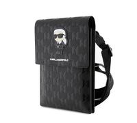 CG MOBILE KARL LAGERFELD Tasche KLWBSAKHPKK Schwarz Saffiano Monogram Ikonik