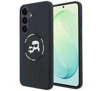 CG MOBILE Karl Lagerfeld - Testine in silicone Karl & Choupette compatibili con custodia MagSafe per Samsung Galaxy S26 FE (nero)