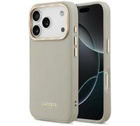 CG MOBILE Lacoste Champs Elysees Gold - Custodia compatibile con MagSafe per iPhone 17 Pro, colore: Tortora