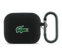 CG Mobile Lacoste - Custodia in silicone con logo coccodrillo per AirPods Pro 3 (nero)