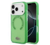 CG MOBILE Lacoste - Custodia per iPhone 17 Pro Max [compatibile con MagSafe], finitura satinata trasparente, antiurto, protezione contro le cadute, sottile e resistente, protezione delle porte, colore