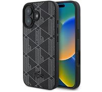 CG MOBILE Lacoste LCHMP16SPBSK - Custodia per iPhone 16 6.1", colore: Nero