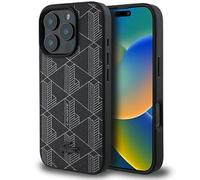 CG MOBILE Lacoste LCHMP16XPBSK - Custodia per iPhone 16 Pro Max 6.9", colore: Nero