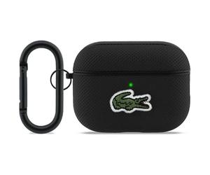 CG Mobile Lacoste Petit Pique - Custodia con logo coccodrillo per AirPods Pro 3, colore: Nero