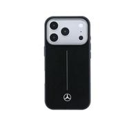 CG MOBILE Mercedes-Benz - Custodia in pelle per iPhone 17 Pro Max, compatibile con MagSafe, nero