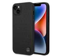 CG MOBILE Mercedes-Benz - Custodia protettiva per iPhone 14 Plus, in vera pelle, resistente e antigraffio, con porte accessibili, assorbimento degli urti e logo in metallo