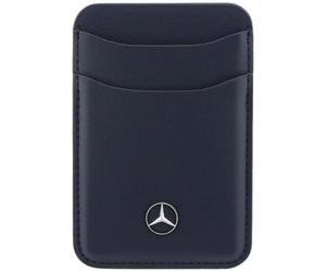 CG MOBILE Mercedes-Benz Porta carte magnetico in pelle, blu marino