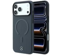 CG MOBILE Mercedes - Custodia in pelle 3D compatibile con MagSafe per iPhone 18 Pro / 17 Pro (antracite)