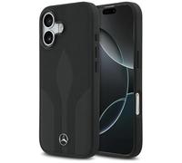 CG MOBILE Mercedes - Custodia in pelle The Move compatibile con MagSafe per iPhone 17 (nero)