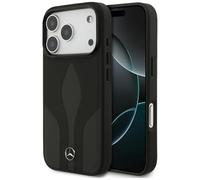 CG MOBILE Mercedes - Custodia in pelle The Move compatibile con MagSafe per iPhone 17 Pro (nero)