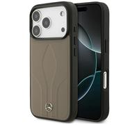 CG MOBILE Mercedes - Custodia in pelle The Move compatibile con MagSafe per iPhone 17 Pro (tortora)