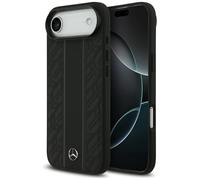 CG MOBILE Mercedes Foglie di alloro in pelle compatibile con MagSafe Custodia per iPhone 17 Air (nero)