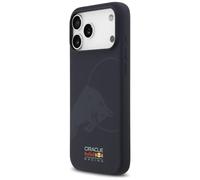 CG MOBILE Red Bull - Cover in silicone con logo singolo compatibile con MagSafe per iPhone 17 Pro Max (blu marino)