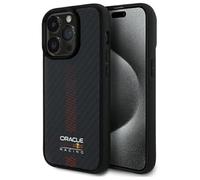 CG MOBILE Red Bull RBHMP14L24CFGSMK - Custodia per iPhone 14 Pro 6.1", in fibra di carbonio, compatibile con MagSafe, colore: Nero