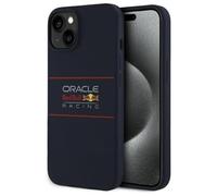 CG MOBILE Red Bull RBHMP15S24SIHSRV Custodia per iPhone 15 6.1 pollici, con licenza in silicone, con logo orizzontale compatibile con MagSafe