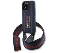 CG MOBILE Red Silicone Strap and Vertical Logo Cover per iPhone 16 Pro Max 6.9" Compatibile con MagSafe (Marine)