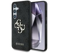 CG MOBILE Sotto licenza Guess Custodia per S25 Plus Nero Big 4G Logo Classic