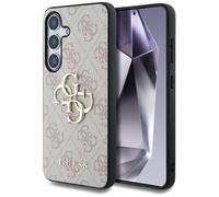 CG MOBILE Sotto licenza Guess Custodia per S25 Rosa Big 4G Logo Classic