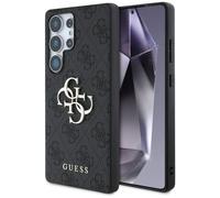 CG MOBILE Sotto licenza Guess Custodia per S25 Ultra Nero Big 4G Logo Classic
