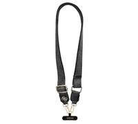 CG Mobile - Tracolla universale regolabile a portafoglio Guess 4G in pelle PU con patch di sicurezza, Nero