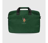 CG Mobile U.S.Polo Assn. Borsa per computer da 38,1 cm, compatibile con borsa per laptop, leggera e sottile, con licenza ufficiale (verde)