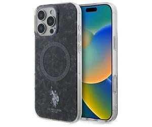 CG MOBILE US Polo USHMP16XHOCLDPK - Custodia per iPhone 16 Pro Max 6.9", anello IML, colore: Nero
