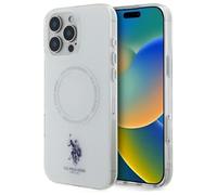 CG MOBILE US Polo USHMP16XHOCLDPW - Custodia per iPhone 16 Pro Max 6.9", anello IML bianco