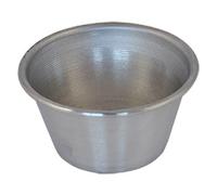 CG94 - 6 Stampi Riutilizzabili per Timballo-Cupcake-Budini in Alluminio Antiaderente | Cottura Uniforme | Design Classico | Facile Rimozione | Diametro 10 cm, Altezza 6,5 cm, Alluminio