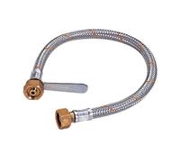 CG94 - Attacco Flessibile GPL 50cm | Ricoperto in Acciaio | Tubo Gomma con Trecciatura Metallica, Multicolore