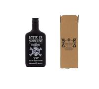 CG94 - Latte Di Suocera Original, Bevanda Spiritosa Diabolicamente Vigoroso, 70% Vol, Bottiglia in Vetro Nero con Design Teschio