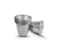 CG94 - Stampi per Babà in Alluminio Antiaderente | Cucina Tradizionale Italiana | Distribuzione Uniforme del Calore | Facile Rimozione e Pulizia, Formato 7x8 cm, Alluminio