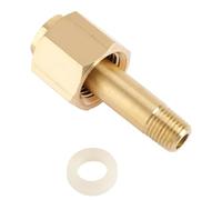 CGA 320 NPT1/4 - Set di dadi adattatori con guarnizioni di tenuta per riduttori di pressione per cilindri di anidride carbonica, raccordi per serbatoi di anidride carbonica con rondella di tenuta