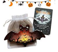 CGACCSD Biglietti motivazionali per Halloween, ciondolo con mini biglietto motivazionale, accessorio per feste di Halloween, per casa, ufficio, camera dei bambini, dormitorio, lavoro a casa