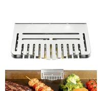 CGACCSD Blocco per grattugia, Molto Resistente, Resistente alla ruggine e con Facile Montaggio, in Acciaio, per Giardino, Barbecue, Campeggio, Gite, parchi, riunioni, PIC-nic, cuochi e