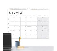 CGACCSD Calendario da parete per gli anni 2026 - 2027 - Pianificatore personale per la gestione del con festività e fasi lunari, calendario e agenda per gli anni 2026 - 2027 Sulla parete - Per