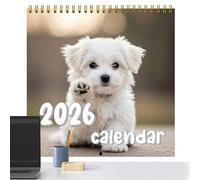 CGACCSD Calendario Per Cuccioli - Calendario Da Parete Animali,2026 Agenda Mensile A Per Famiglia Donne Insegnanti Amanti Di Animali Domestici Decorazione Della Sala Casa Scrivania Scuola