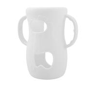 CGACCSD Custodia protettiva in silicone per biberon, bottiglia di vetro per bambini in silicone con manici, per bere infrangibili per latte in polvere nutrizione in viaggio