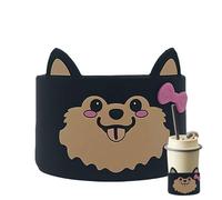 CGACCSD Custodie per tazze da caffè, in silicone, con design animale, per bottiglie di, per tè, caffè, viaggi, casa, bevande calde e fredde