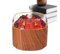 CGACCSD Diffusore di oli essenziali vulcano,Umidificatore portatile a nebbia fredda fiamma 160 ml, illuminazione atmosfera calda realistica silenziosa, lenitiva, per casa, auto, aula