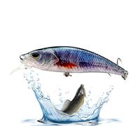 CGACCSD Esche robotiche - Esca robotica ricaricabile USB per il nuoto autonomo | Vibrazione per esca nei fiumi, nei torrenti e nelle acque costiere - Accessorio sportivo